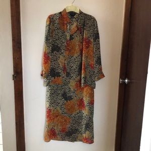 Long Dress with Buttoned Blouse on top size 16